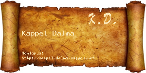 Kappel Dalma névjegykártya